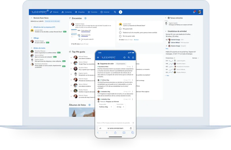 remote.team: chat y tareas para el trabajo en equipo