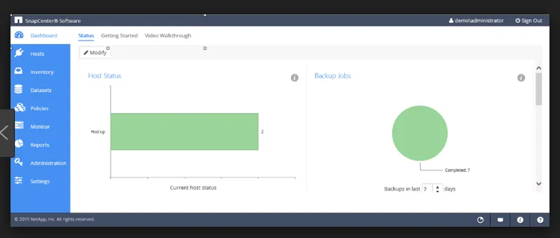 SnapCenter Backup