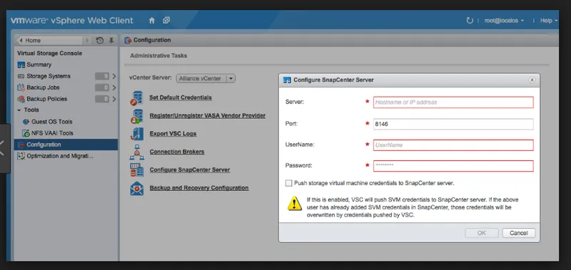 SnapCenter Backup